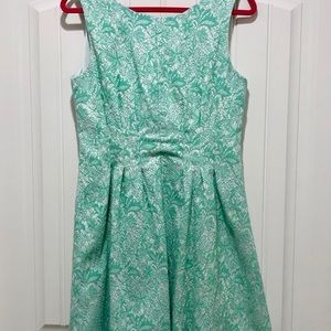 Mint Lace Scoop-neck A-Line Dress